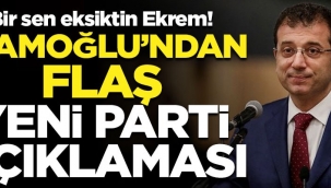 Ekrem İmamoğlundan flaş "yeni parti" açıklaması