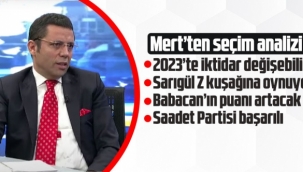 Gazeteci Mehmet Mert: 2023te iktidar değişebilir