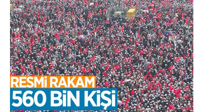 İstanbuldaki fetih kutlamalarına 560 bin kişi katıldı