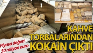 Nespressoya gönderilen kahve çuvallarından yarım ton kokain çıktı