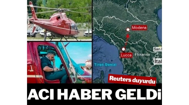 İtalyada düşen helikopter bulundu: 4ü Türk 5 kişinin cansız bedenine ulaşıldı!