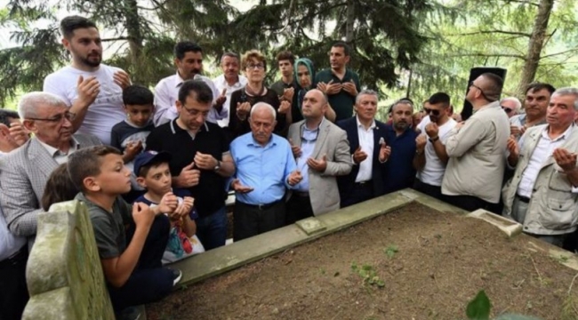 Ekrem İmamoğlunun aile mezarlığına saldırı: Gamalı haç çizildi