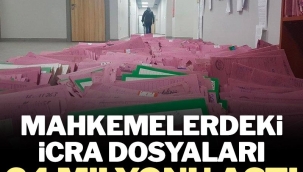 Mahkemelerdeki icra dosyaları 24 milyonu aştı