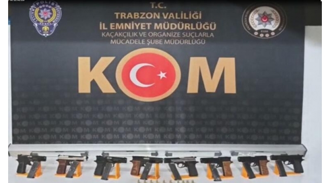 Trabzonda silahlı suç örgütlerine operasyon!