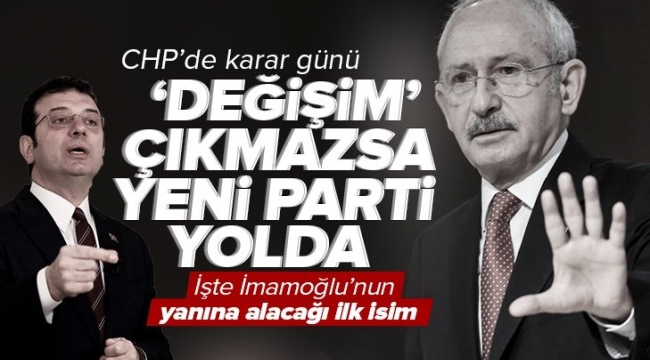 CHP'de kaos büyüyor! Kemal Kılıçdaroğlu'nu "Değişim"e ikna edemeyen Ekrem İmamoğlu parti kurma hazırlığında! Yanına alacağı ilk isim İYİ Parti'den.... 