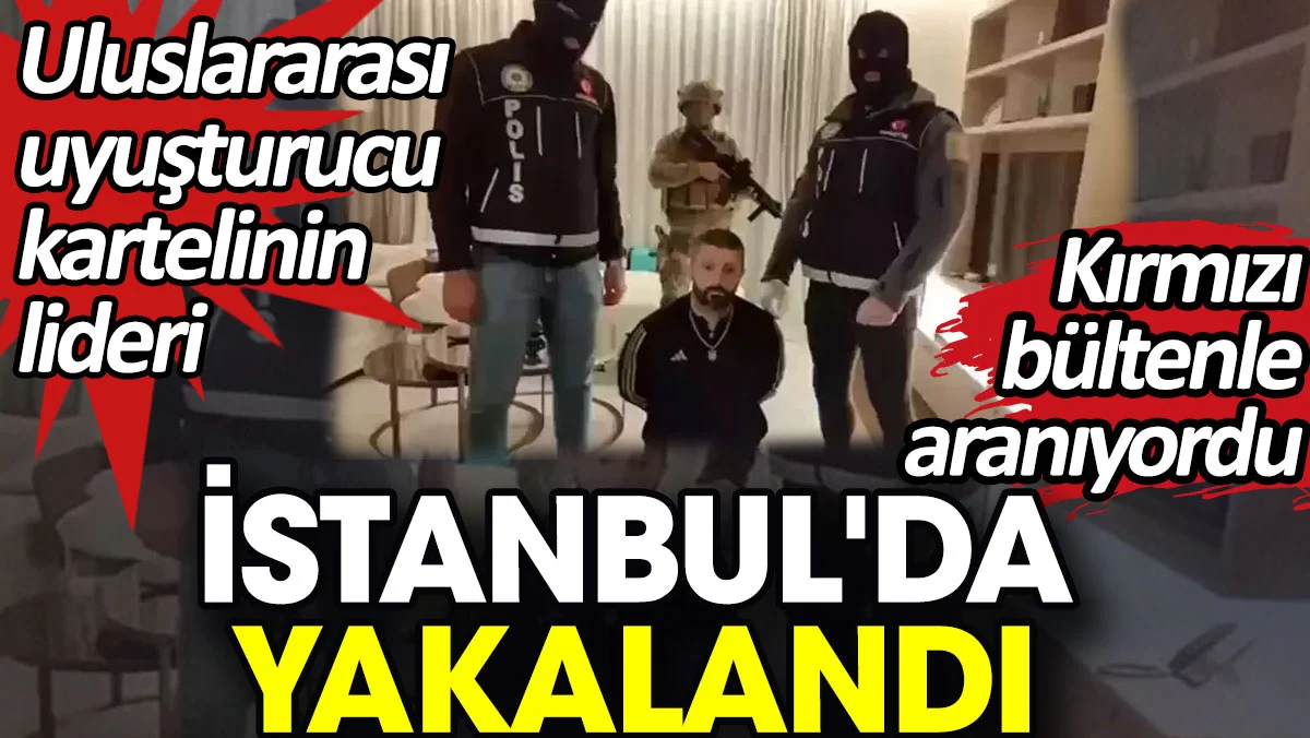 Kırmızı bültenle aranıyordu İstanbul'da enselendi! Uyuşturucu kartellerine ağır darbe .