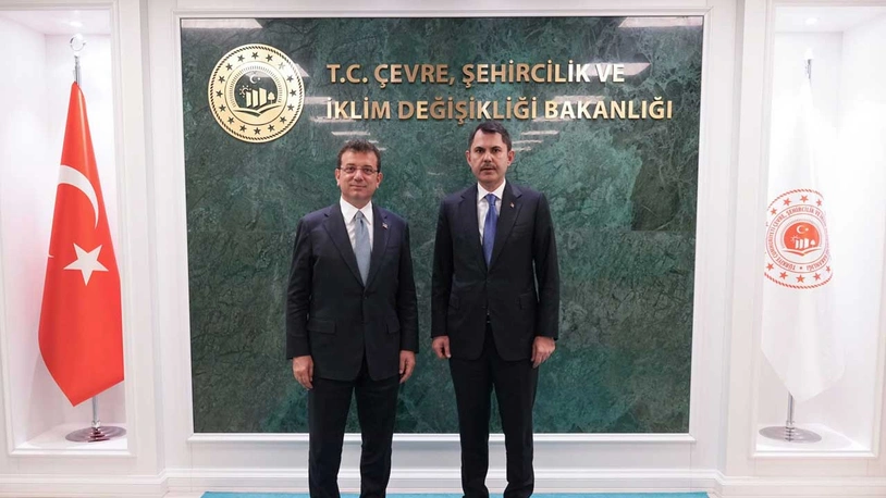 Bakan Kurum, Ekrem İmamoğlu'nu kabul etti