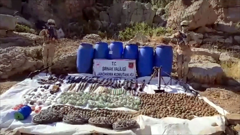 Şırnak kırsalında "Gürz-12" operasyonu başlatıldı: Terör örgütüne ait mühimmat deposu imha edildi