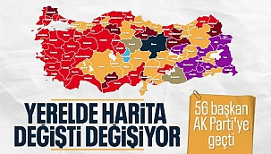 56 belediye başkanı AK Parti'ye geçti 
