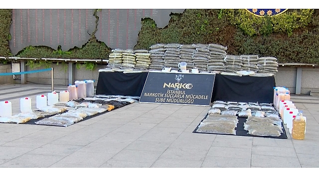 İstanbul'da uyuşturucu operasyonunda 512 kilogram uyuşturucu ele geçirild