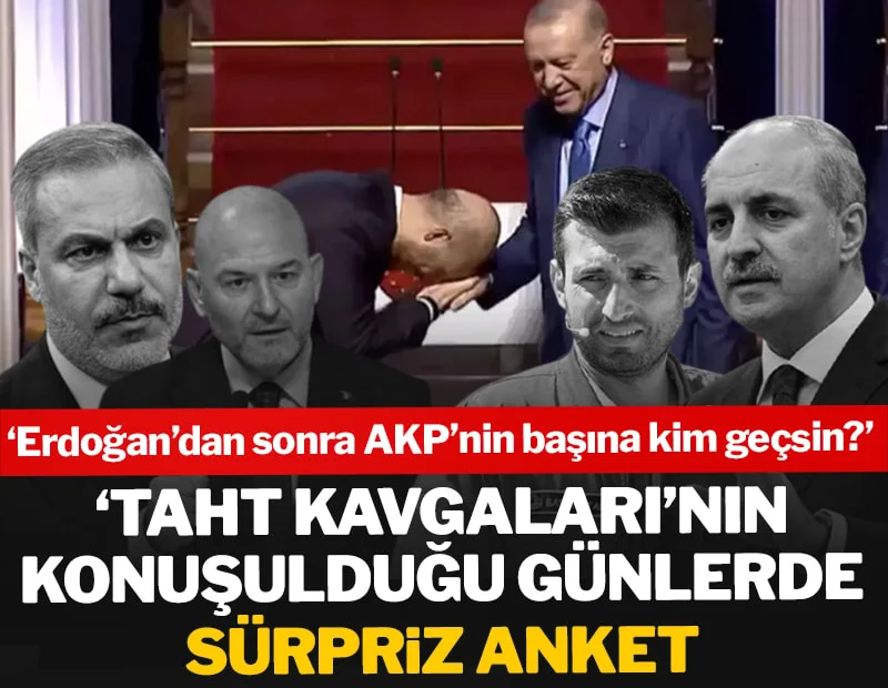 Erdoğan'ın yerine kim geçsin anketi! Sürpriz sonuç