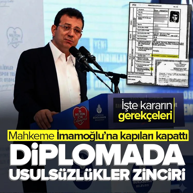 Mahkeme İmamoğlu'na kapıları kapattı! İşte hukuksuz diplomanın gerçekleri
