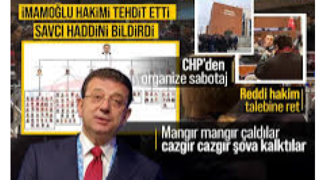 Savcıdan İmamoğlu'na: O elini indir haddini bil