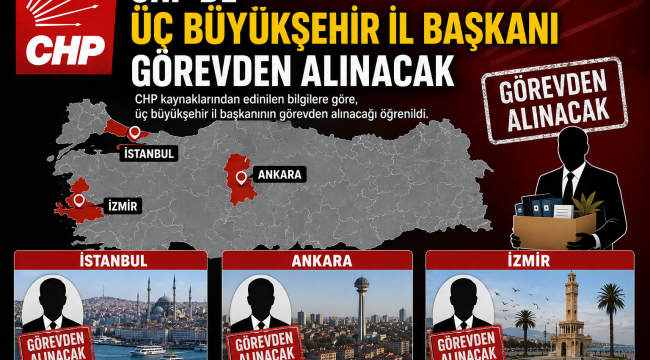 CHP'de "Üç büyükşehir il başkanı görevden alınacak'