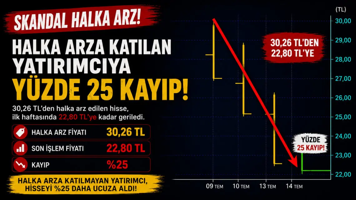 Ak Yatırımdan Halka Arz Fiyaskosu! Daha İlk Haftasında Yatırımcısına Yüzde 25 Kaybettirdi