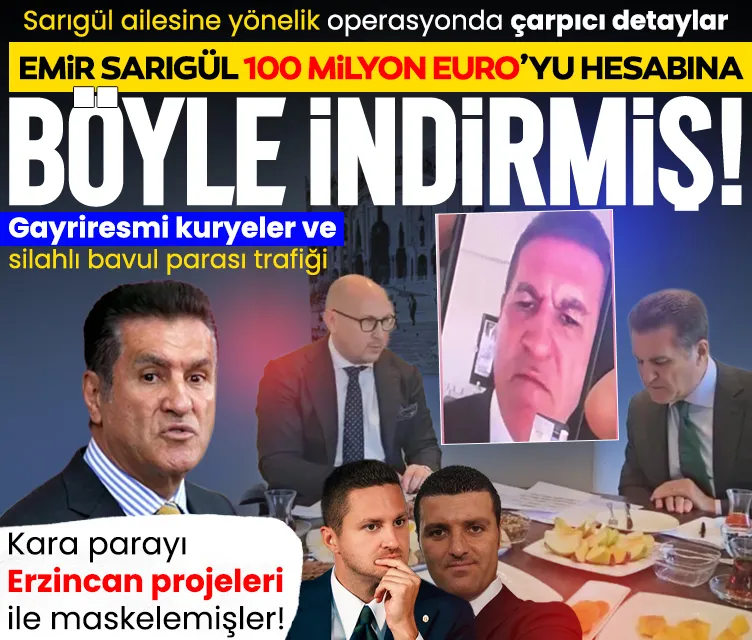 Mustafa Sarıgül ve ailesine kara para operasyonu: Emir Sarıgül 100 milyon euro'yu hesabına böyle indirmiş